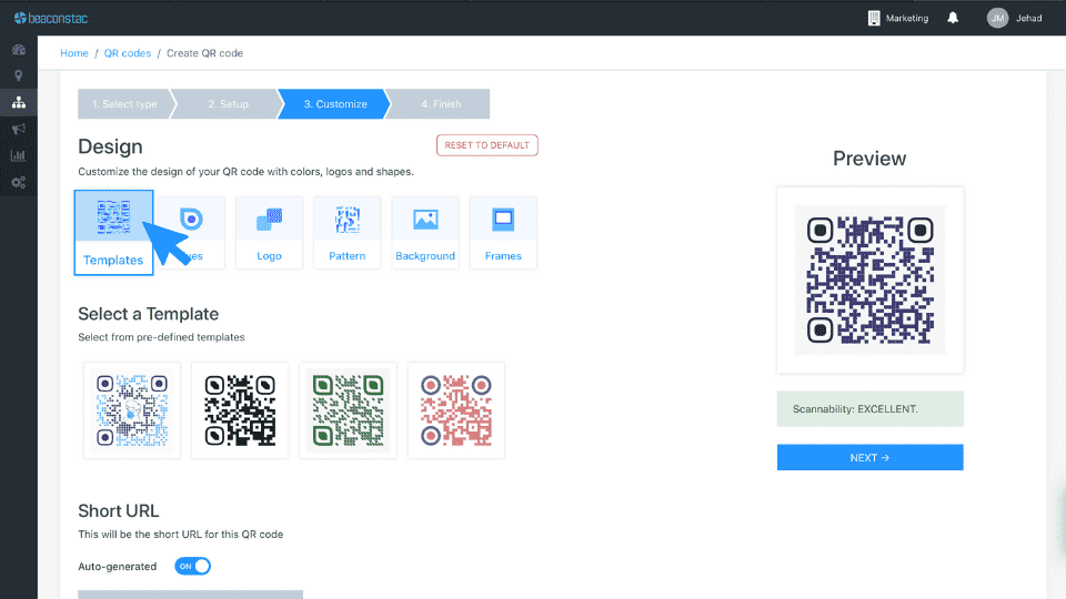 Customize the Coupon QR Code