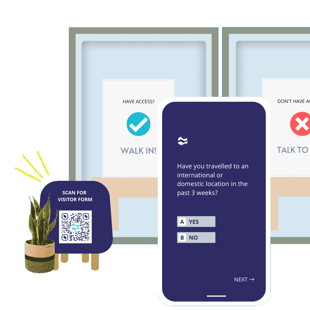 Build contactless visitor forms 