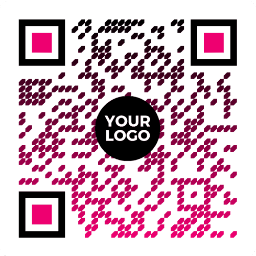 QR Code generated with a different pattern