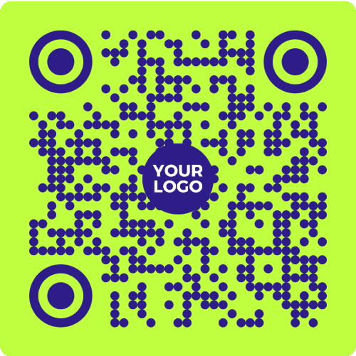 QR Code generated with bright colors